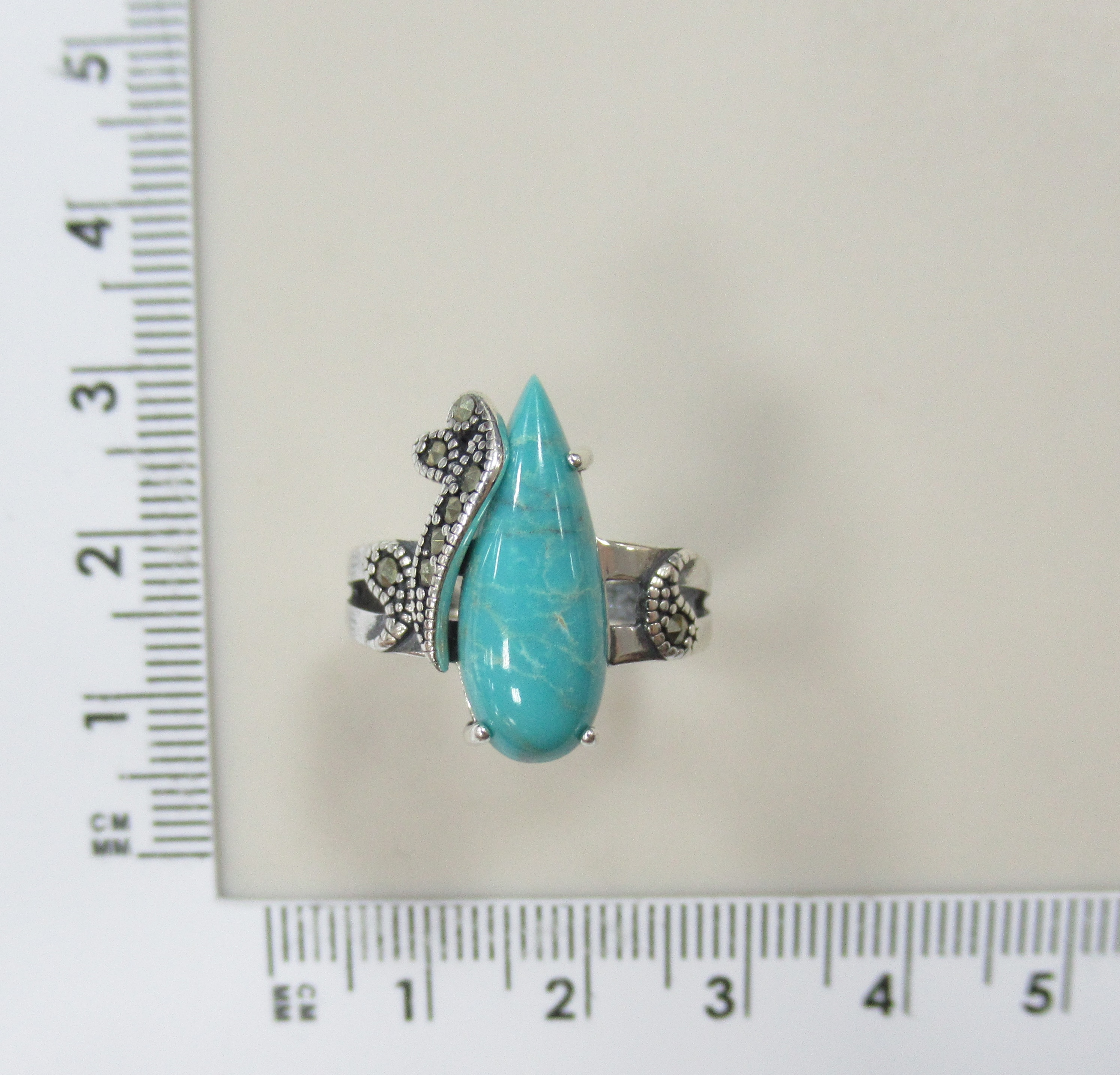 Серебряное кольцо с бирюзой